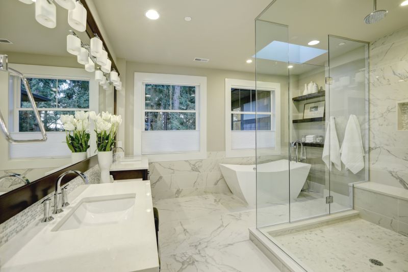 Elegant Shower with Glass Walls